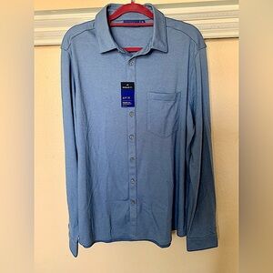 NWT Apt. 9 Men's Casual Light Blue Button Down Shirt